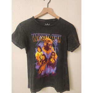 WWE WWF Wrestlemania T-Shirt Mens Sz S | Warrior Piper Bret Hart Jake the Snake